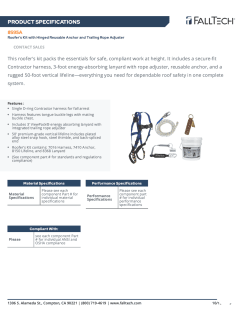 FP8595A Spec Sheet page 1